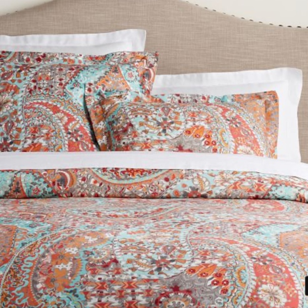 Pottery Barn Paloma Duvet Cover & 2 Standard Shams